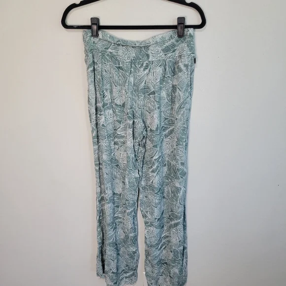 Women’s New O'Neill Green Leaf Print Johnny Beach Pants Size XXL - Picture 6 of 9